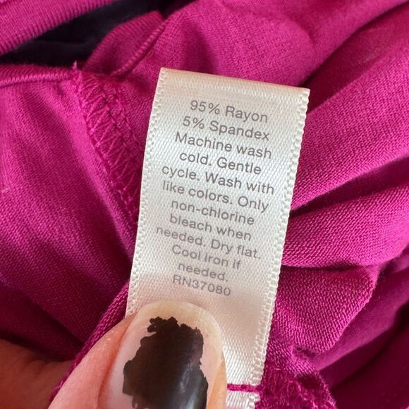 NWT Cato Women's Pink Ruffle Neckline Maxi Dress w/ Wrap Tie Size Large - Picture 5 of 7